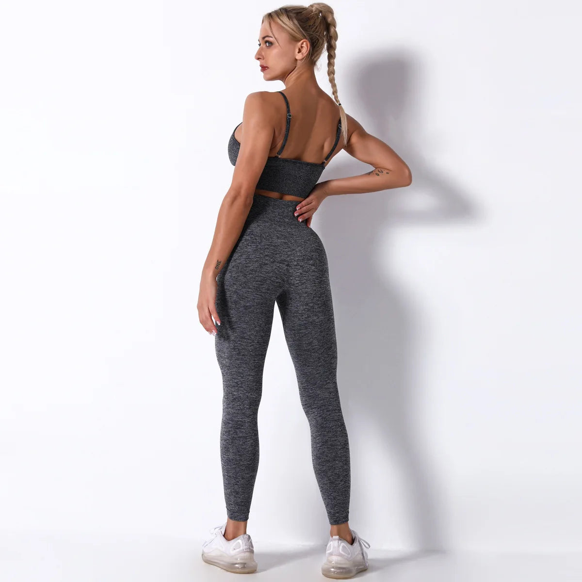 Female Yoga Set Ensemble Seamless Sexy Sport Suit Women Sportswear Leggings Fitness Workout Gym Wear Running Clothing Tracksuit