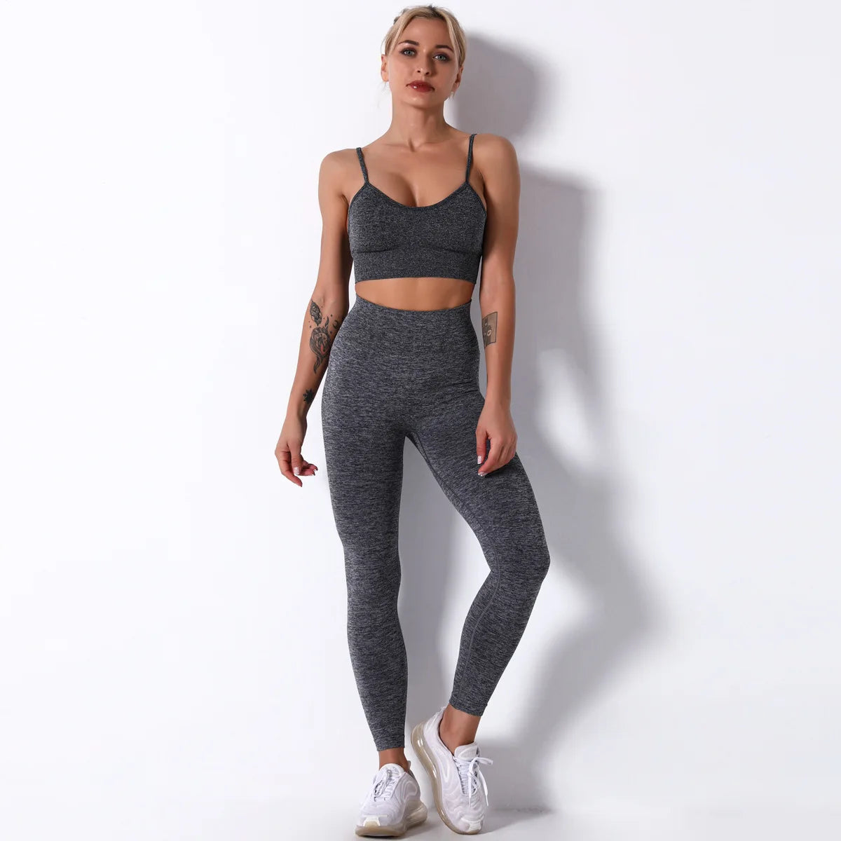 Female Yoga Set Ensemble Seamless Sexy Sport Suit Women Sportswear Leggings Fitness Workout Gym Wear Running Clothing Tracksuit