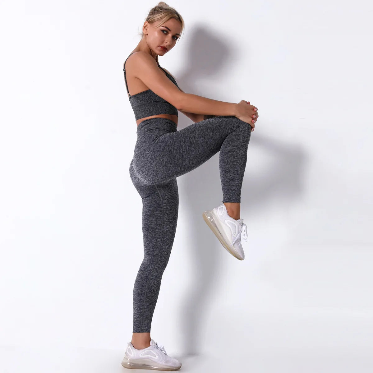 Female Yoga Set Ensemble Seamless Sexy Sport Suit Women Sportswear Leggings Fitness Workout Gym Wear Running Clothing Tracksuit