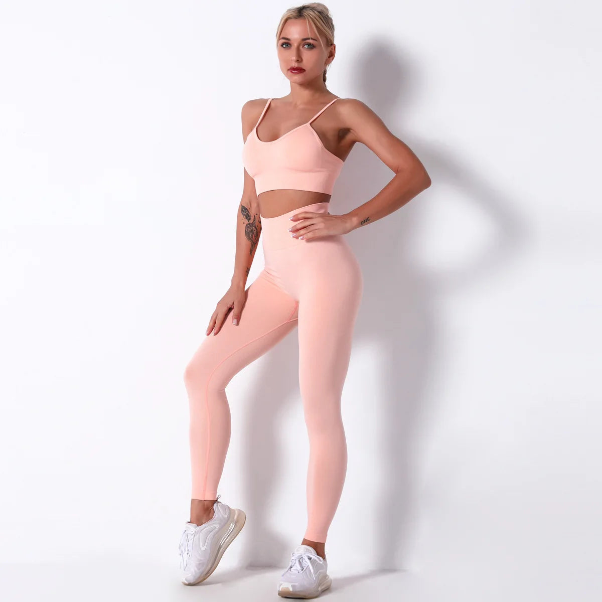 Female Yoga Set Ensemble Seamless Sexy Sport Suit Women Sportswear Leggings Fitness Workout Gym Wear Running Clothing Tracksuit