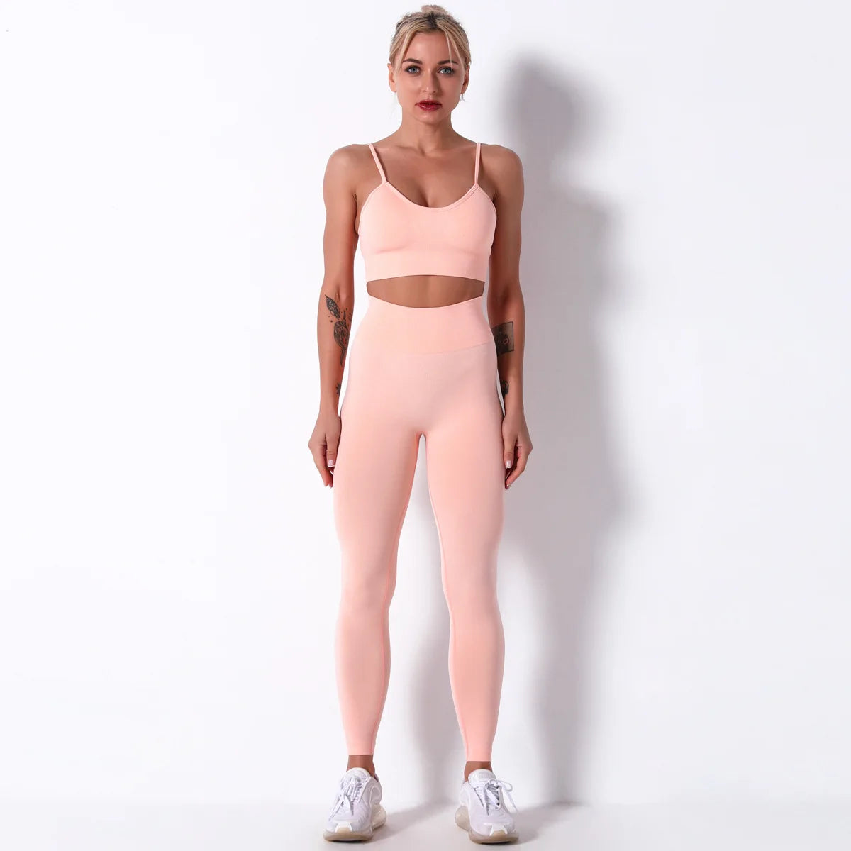 Female Yoga Set Ensemble Seamless Sexy Sport Suit Women Sportswear Leggings Fitness Workout Gym Wear Running Clothing Tracksuit