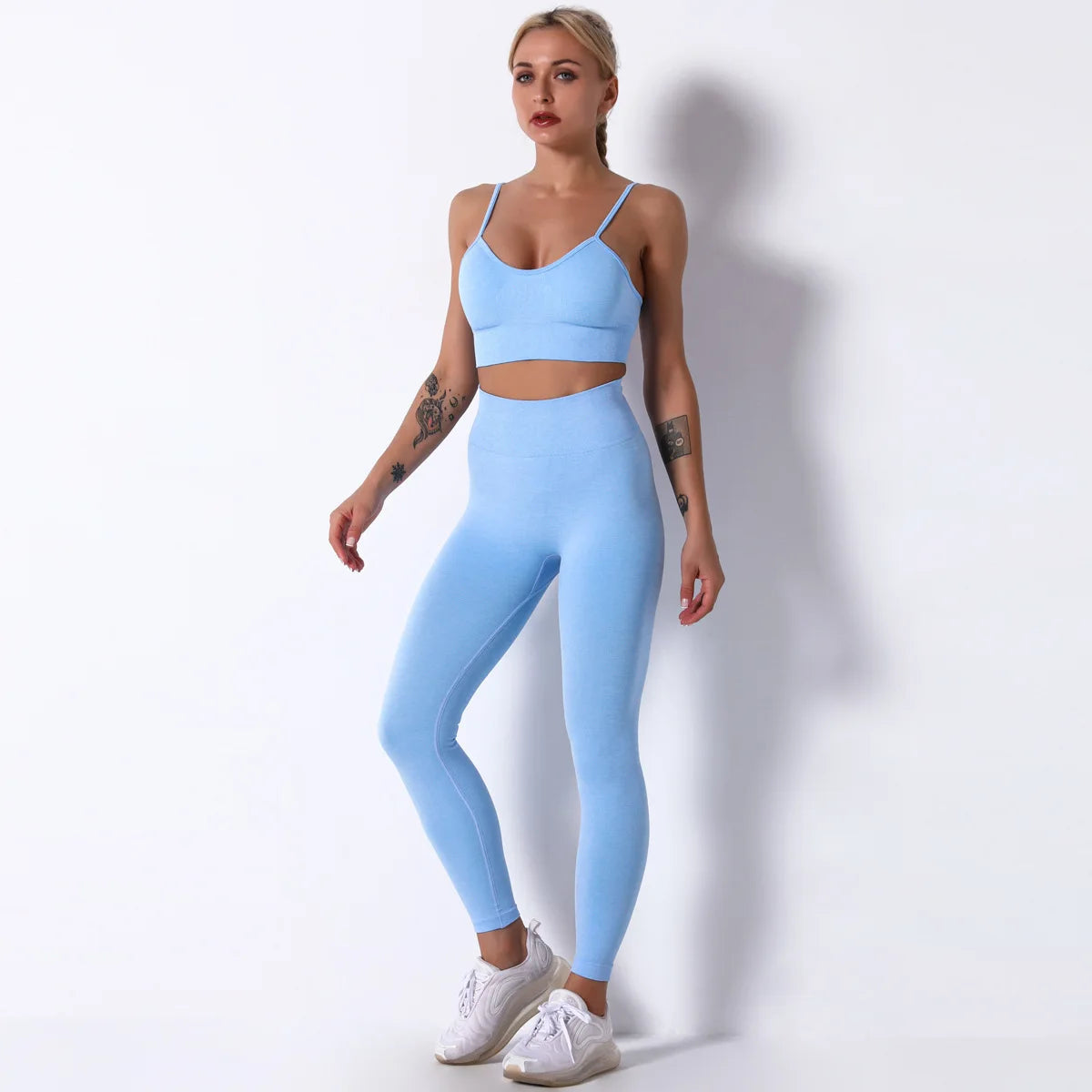 Female Yoga Set Ensemble Seamless Sexy Sport Suit Women Sportswear Leggings Fitness Workout Gym Wear Running Clothing Tracksuit