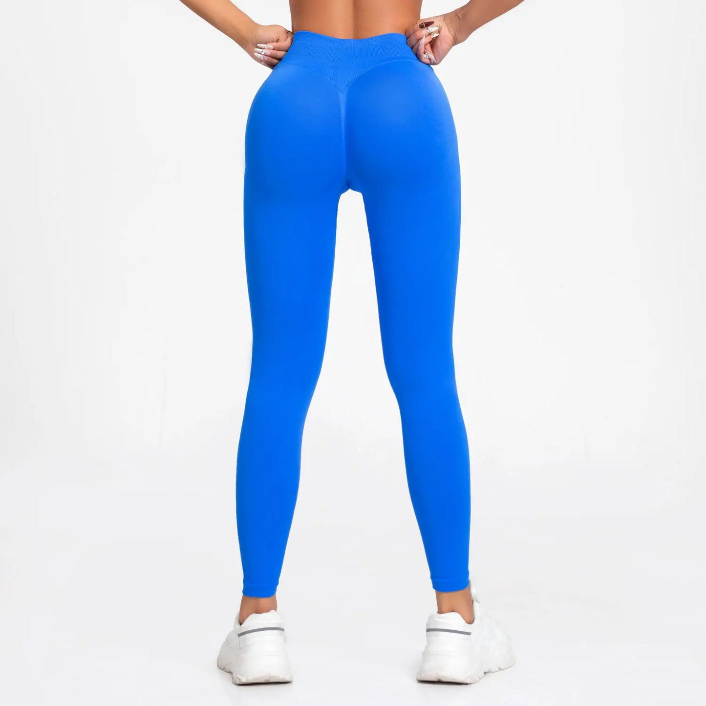 NCLAGEN Impact Leggings Women Seamless Sports Yoga Pants  Low Ribbed Band Gym clothes Fitness Workout wear Scrunch Bum Tights