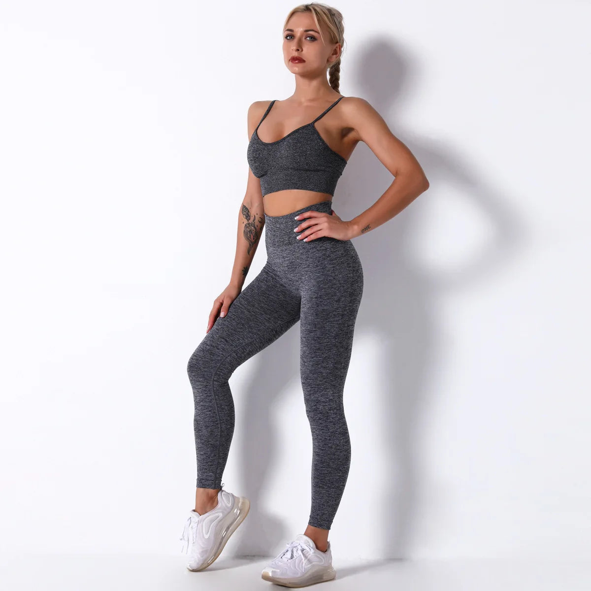 Female Yoga Set Ensemble Seamless Sexy Sport Suit Women Sportswear Leggings Fitness Workout Gym Wear Running Clothing Tracksuit