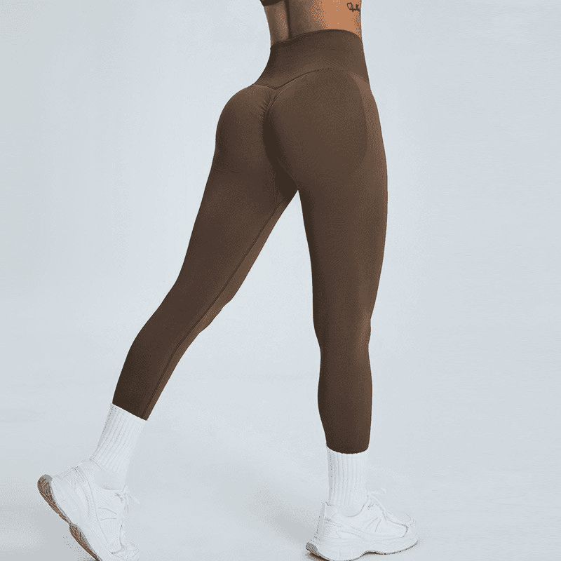 NCLAGEN Impact Leggings Women Seamless Sports Yoga Pants  Low Ribbed Band Gym clothes Fitness Workout wear Scrunch Bum Tights